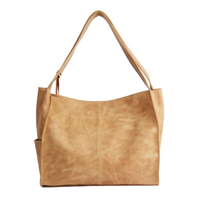 Cartera de cuero modelo Frida Miel-2