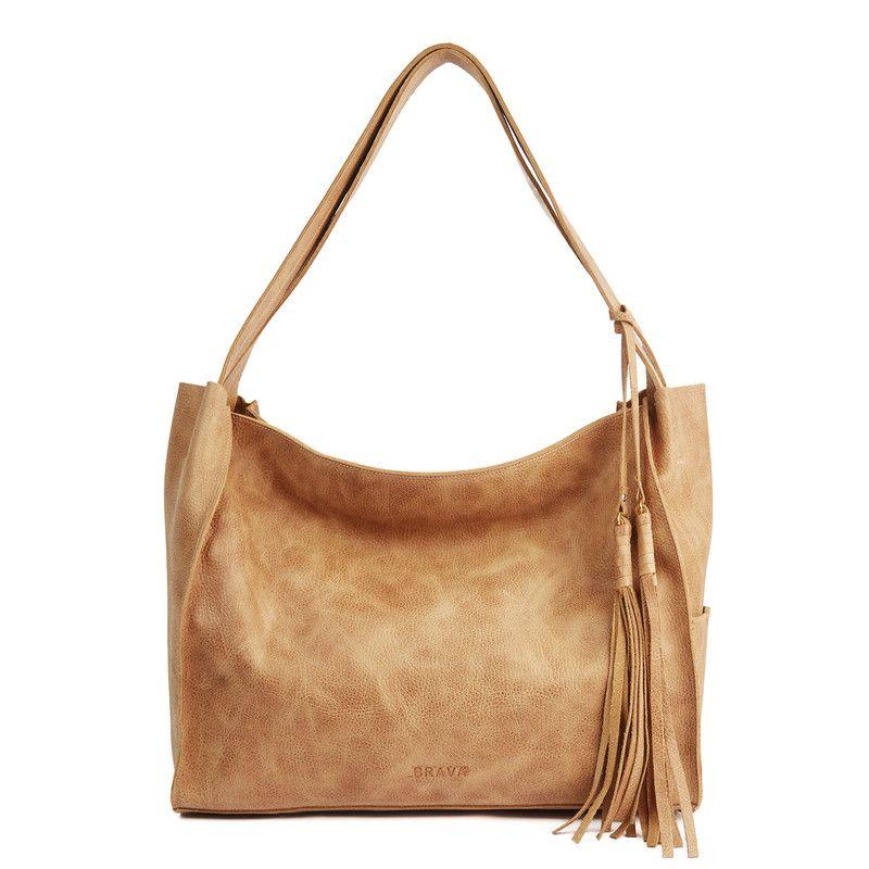 Cartera de cuero modelo Frida Miel-0