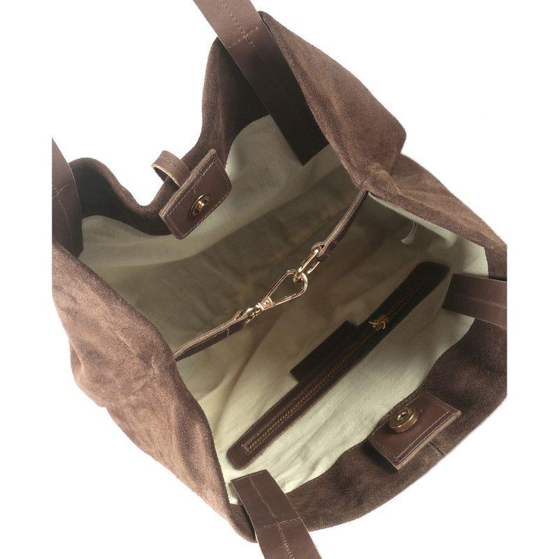 Cartera de cuero modelo Jane Café Oscuro-3