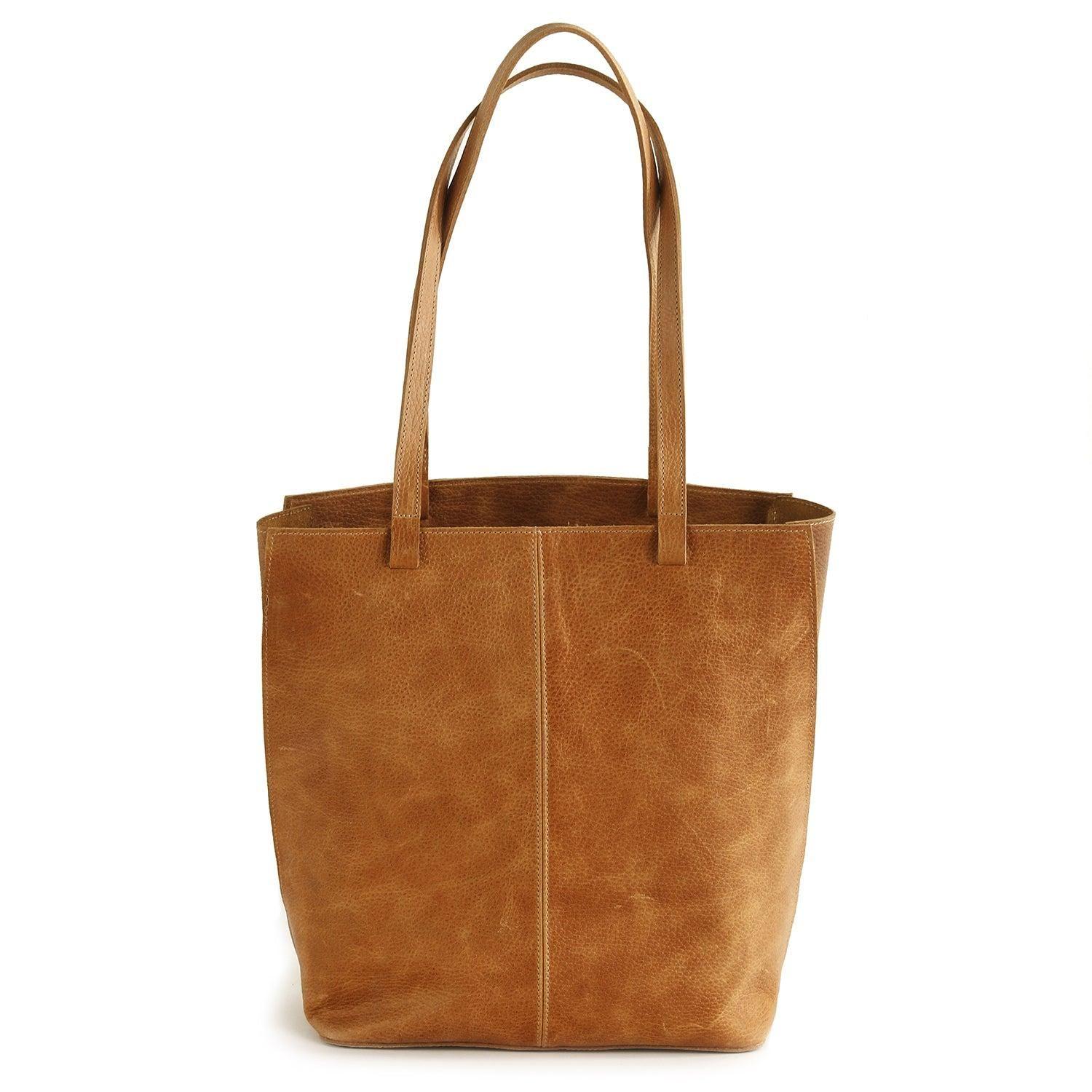 Cartera de cuero modelo CLARA Tostado-2