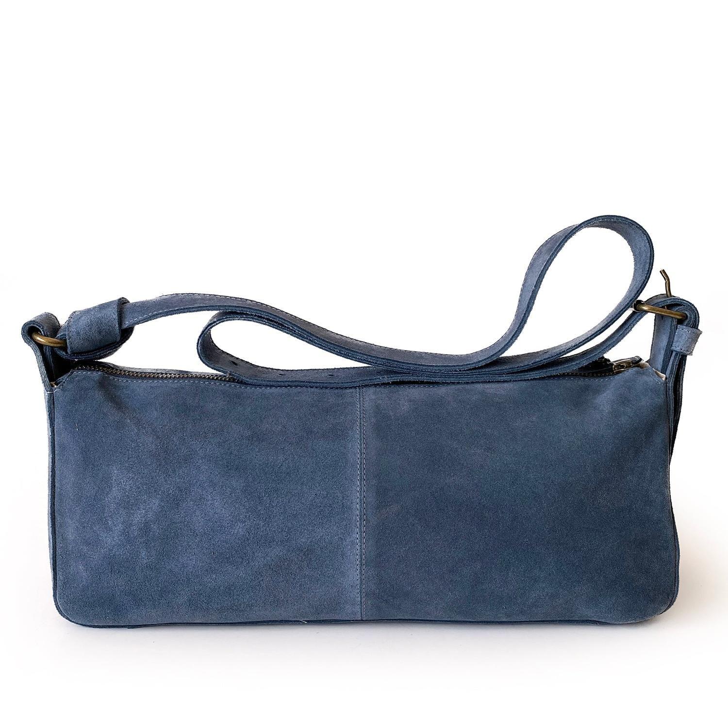 Cartera de cuero modelo REBECA azul-2