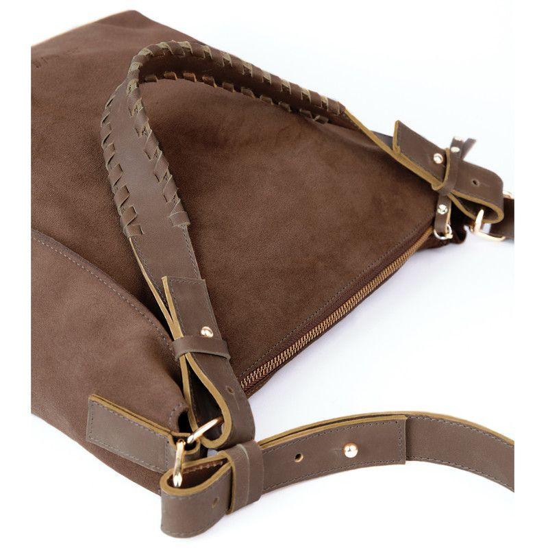 Cartera de cuero modelo Virginia Café Oscuro-3