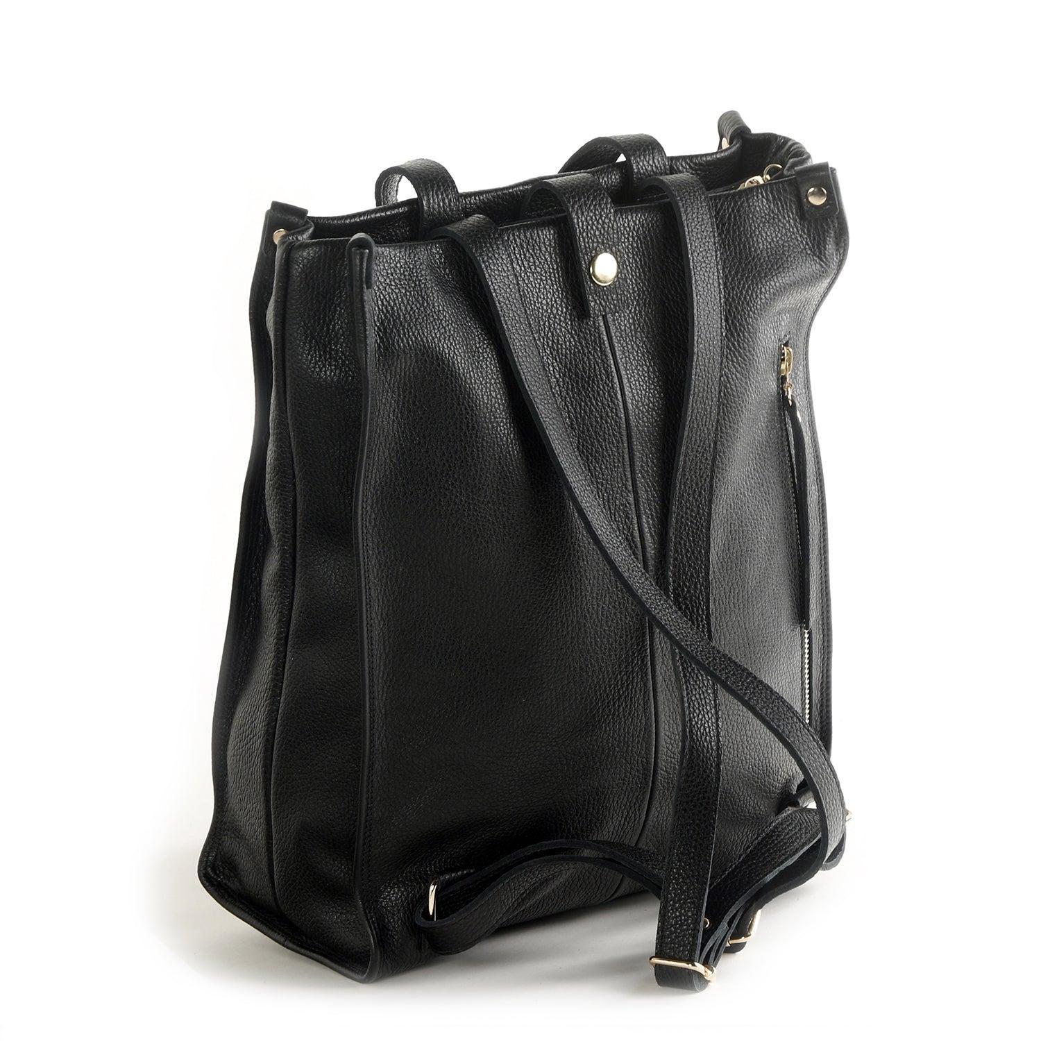 Mochila de cuero modelo ISABEL Negro-2