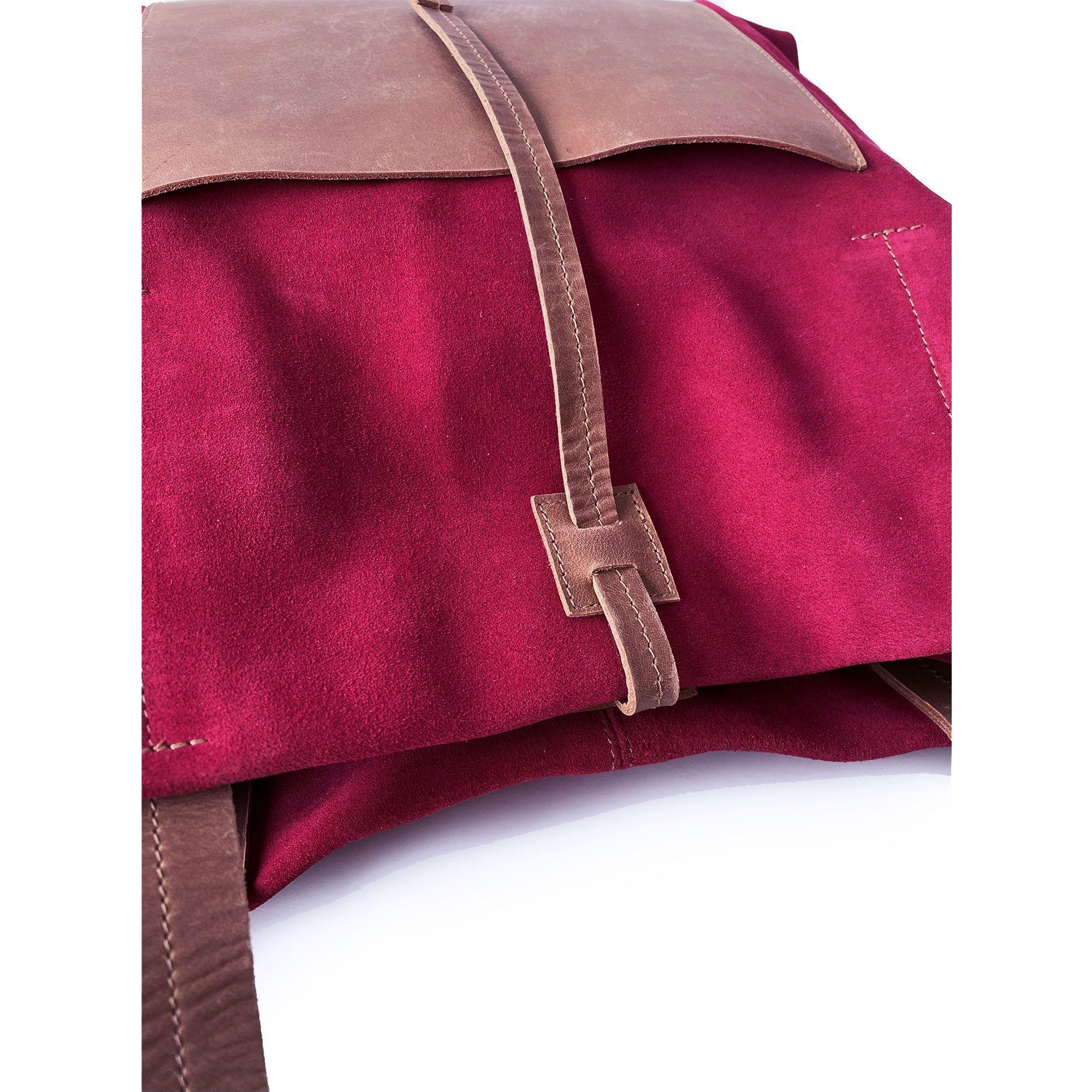 Cartera de cuero modelo Jane Guinda-5