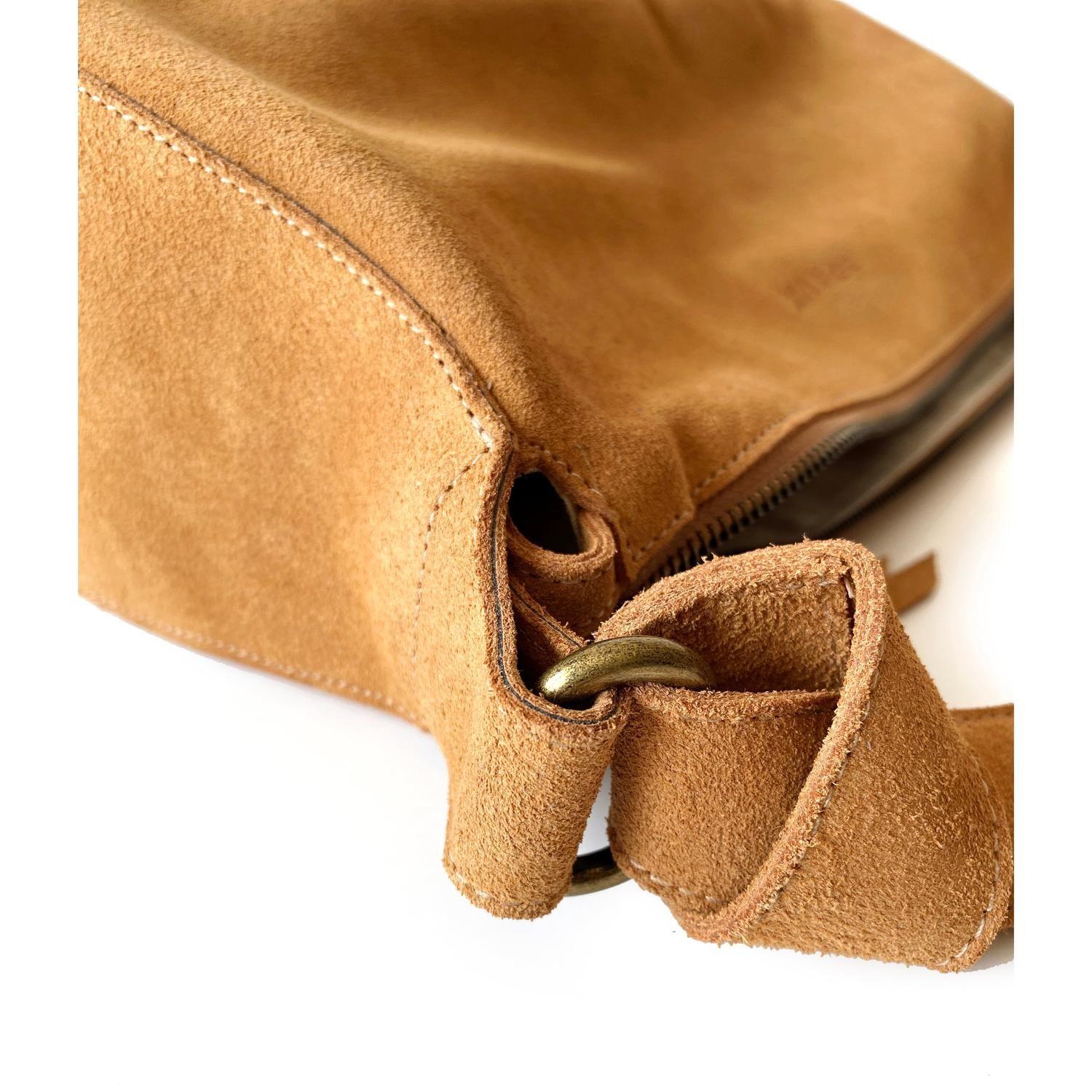 Cartera de cuero modelo REBECA mostaza-5
