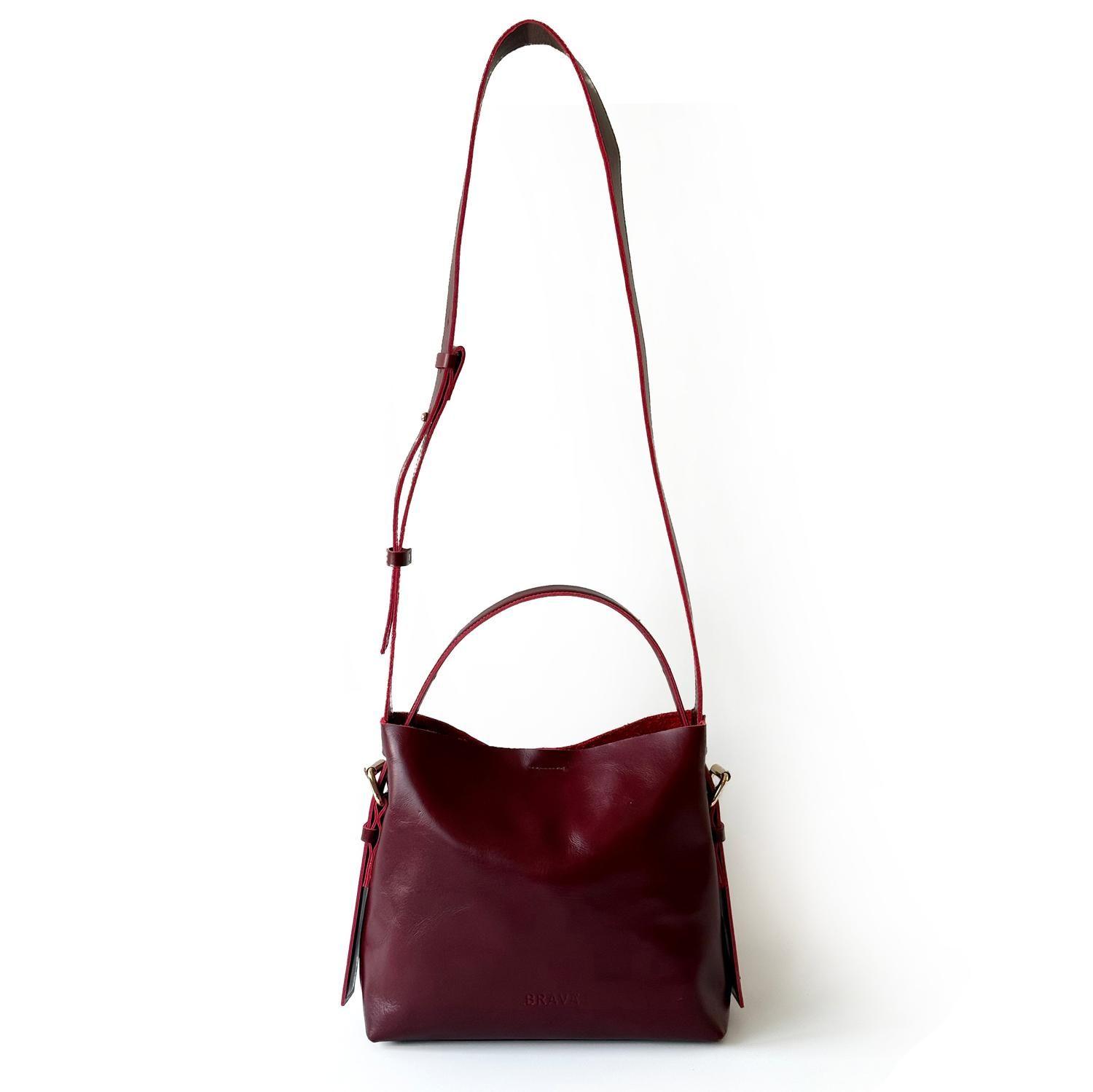 Cartera de cuero modelo PAULA Burdeos-1