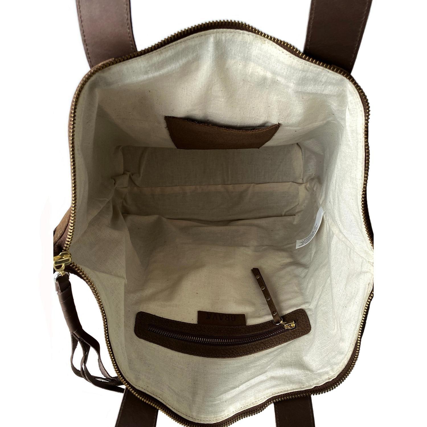 Cartera de cuero modelo GABRIELA Cafe-4