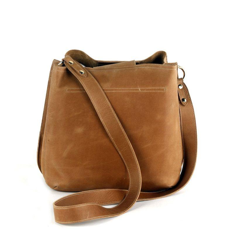 Cartera de cuero modelo Amelia Miel-2