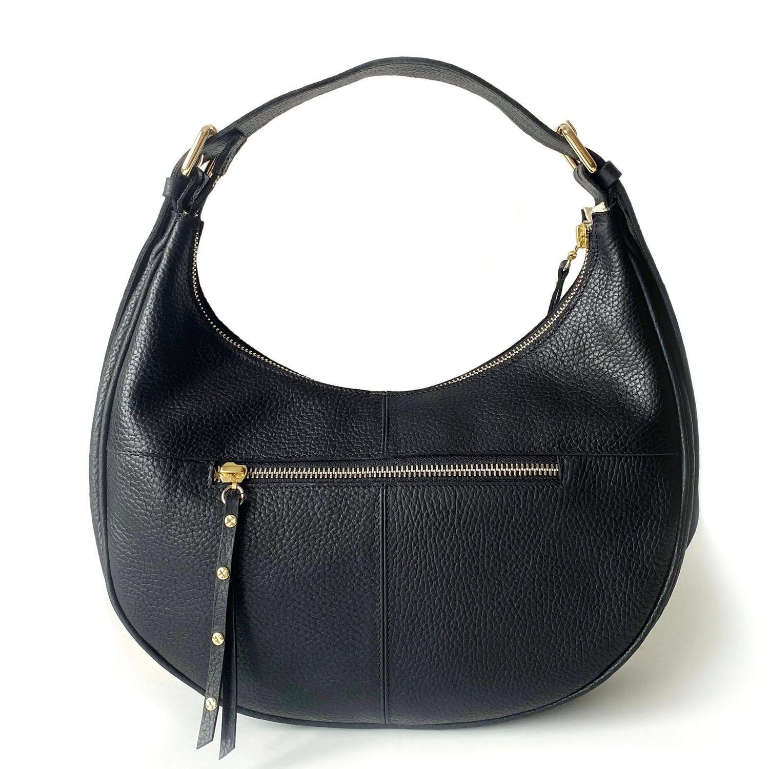 Cartera de cuero modelo ISIDORA Negro-2