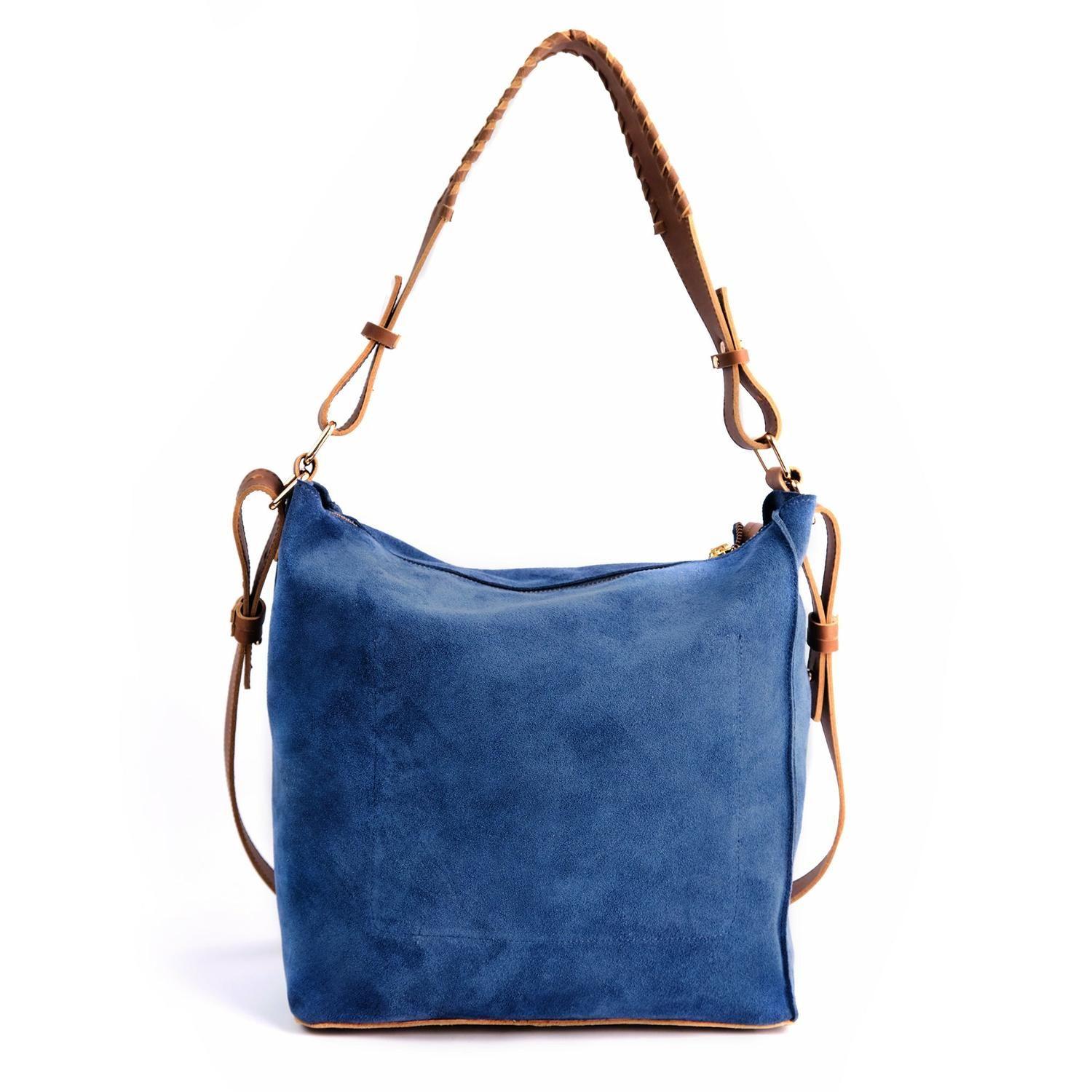 Cartera de cuero modelo VIRGINIA Blue-2