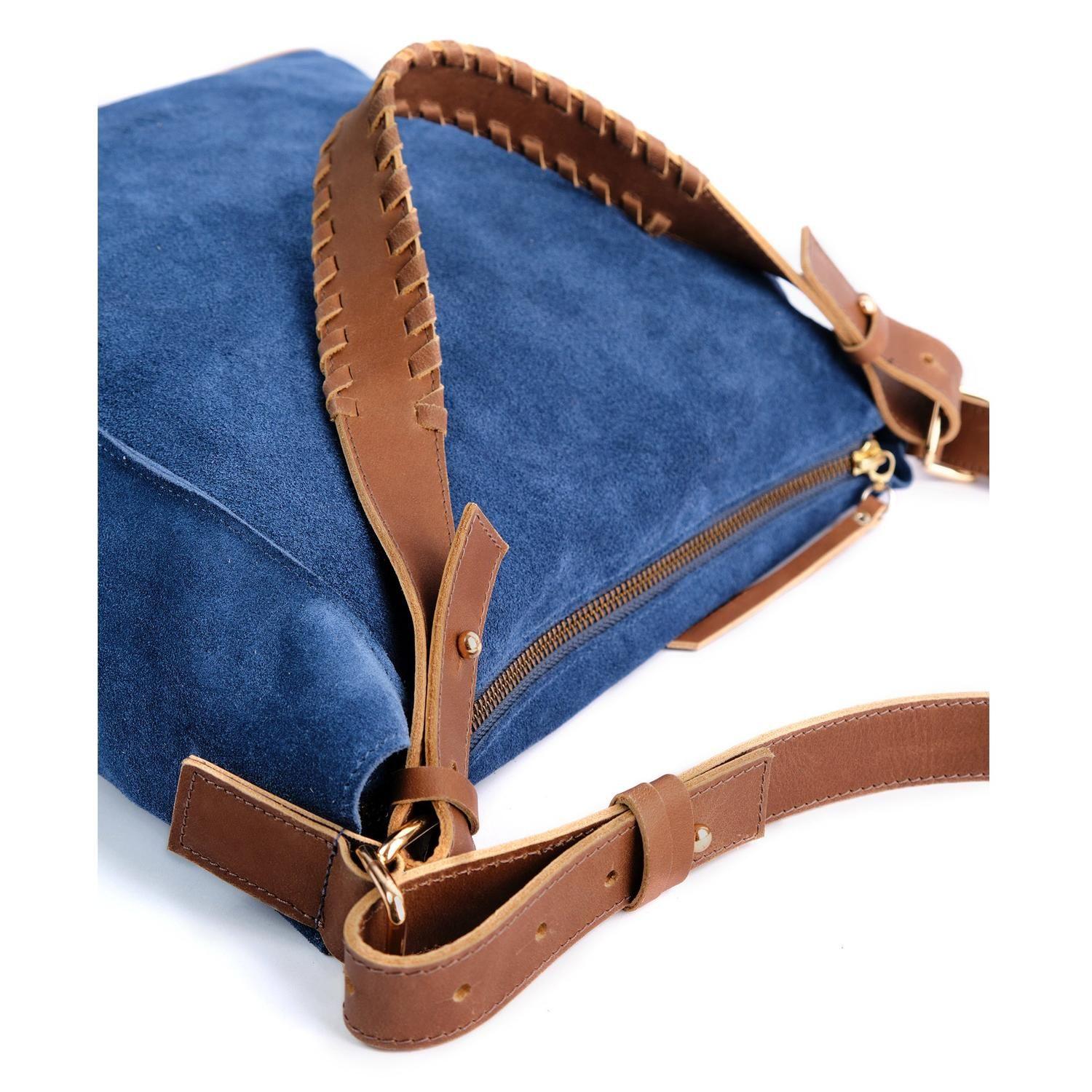 Cartera de cuero modelo VIRGINIA Blue-3