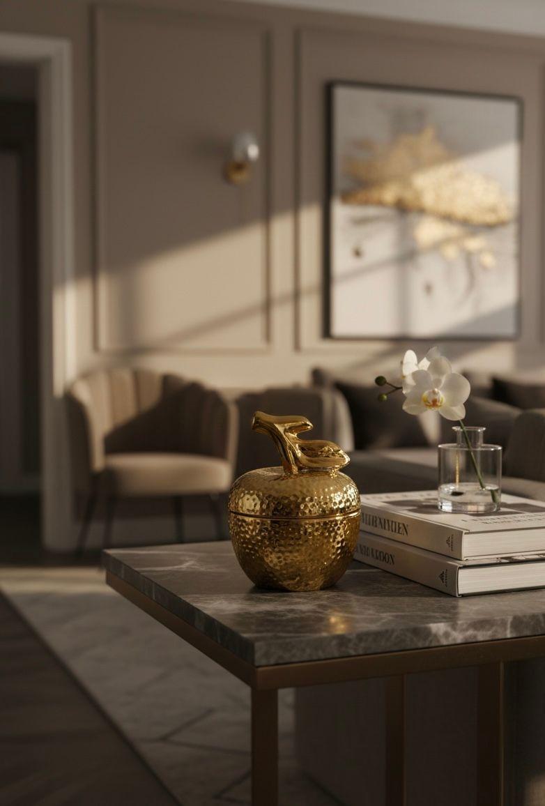 Joyero y Contenedor Decorativo Manzana-2