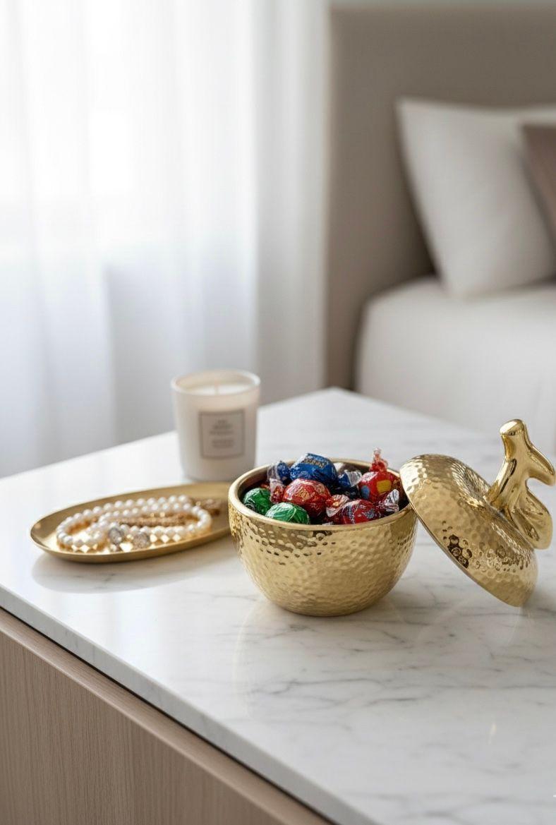 Joyero y Contenedor Decorativo Manzana-3