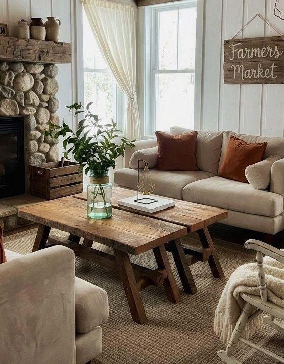 Mesa de Centro Modelo Sensal de Roble-3