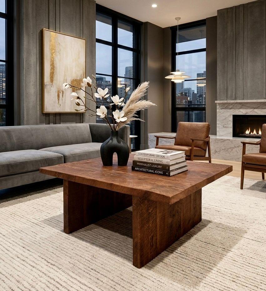 Mesa de Centro de Roble - Modelo Ethos-2