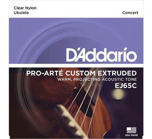 Daddario Cuerdas Ukelele Concierto Clear Nylon-0