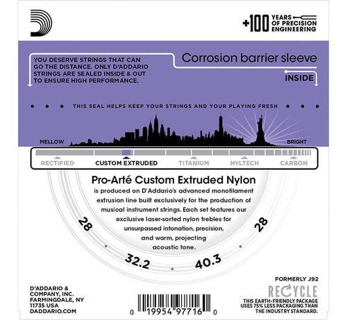 Daddario Cuerdas Ukelele Concierto Clear Nylon-2