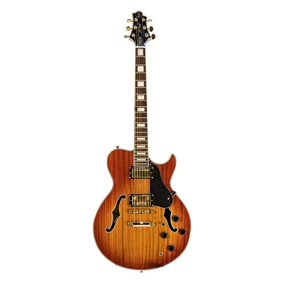 Greg Bennett Guitarra Eléctrica Royale RL-4 Ltd Sunburst-0