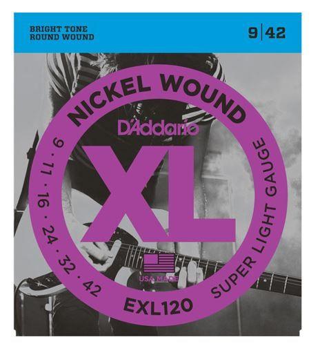 Daddario Cuerdas Guitarra Eléctrica EXL 009-042-0