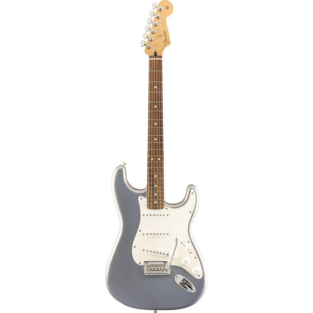 Fender Guitarra Eléctrica Player Stratocaster PF Silver-0