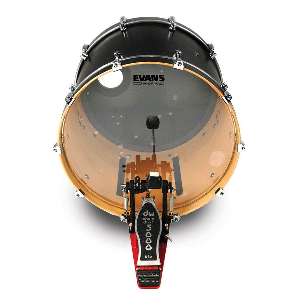 Evans Parche Hydraulic Clear Negro 22"-2