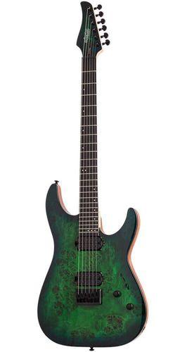 Schecter Guitarra Eléctrica C6 Pro Shown Aqua Burst-0