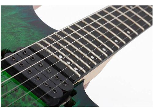 Schecter Guitarra Eléctrica C6 Pro Shown Aqua Burst-4
