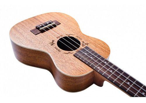 Flight Ukelele Concierto Mahogany Con Funda-3