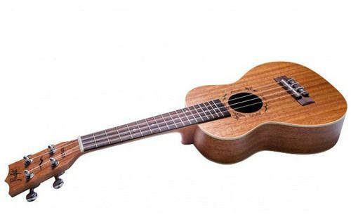 Flight Ukelele Concierto Mahogany Con Funda-4