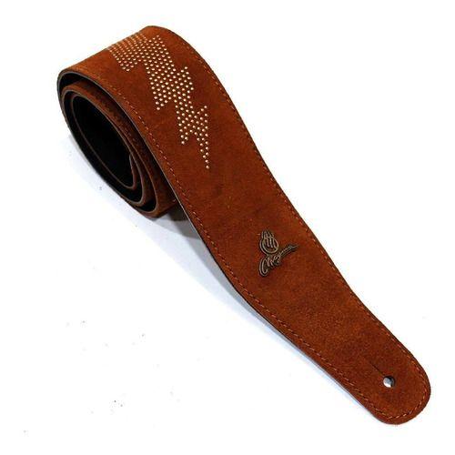 Magma Correa Cuero Diseño Rayo Color Brown-0