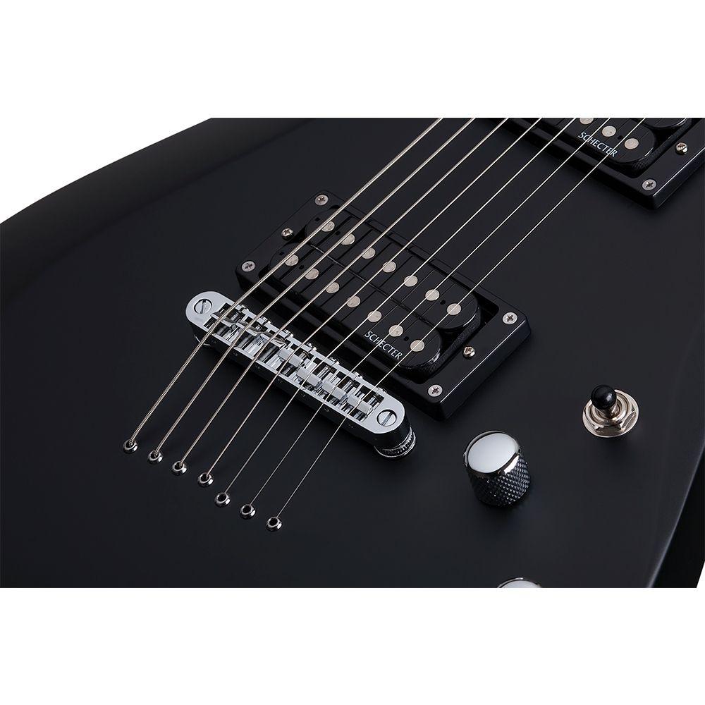 Schecter Guitarra Eléctrica C-7 Deluxe Satin Black-5
