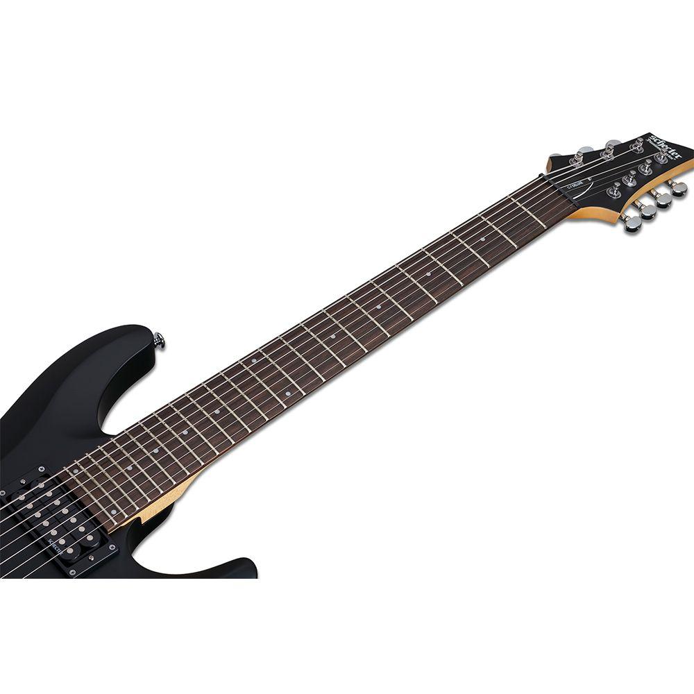 Schecter Guitarra Eléctrica C-7 Deluxe Satin Black-6