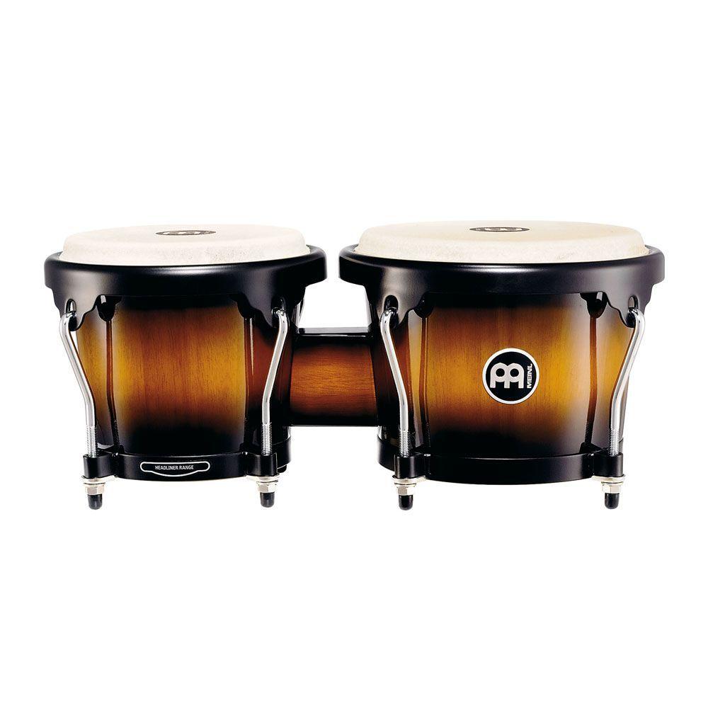Meinl Bongoe Headliner 6 3/4", 8", Hevea Brasil, sunburst-1