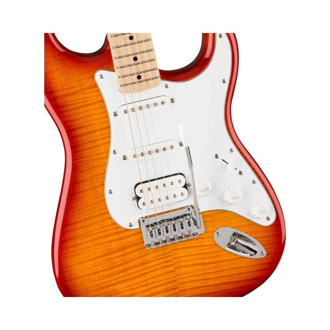 Squier Guitarra Eléctrica Strato Affinity FMT HSS Sienna-2