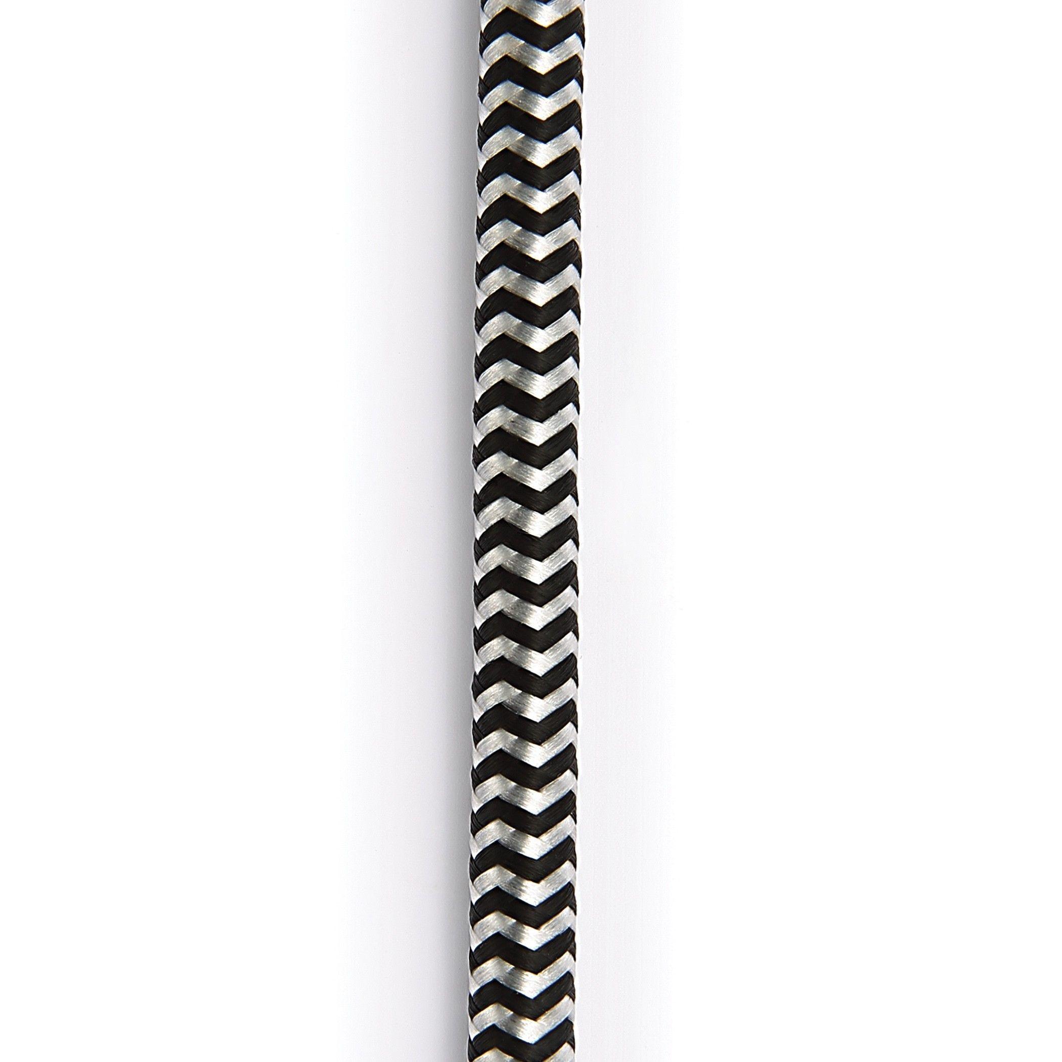 Planet Waves Cable Custom trenzado gris 3 metros-0