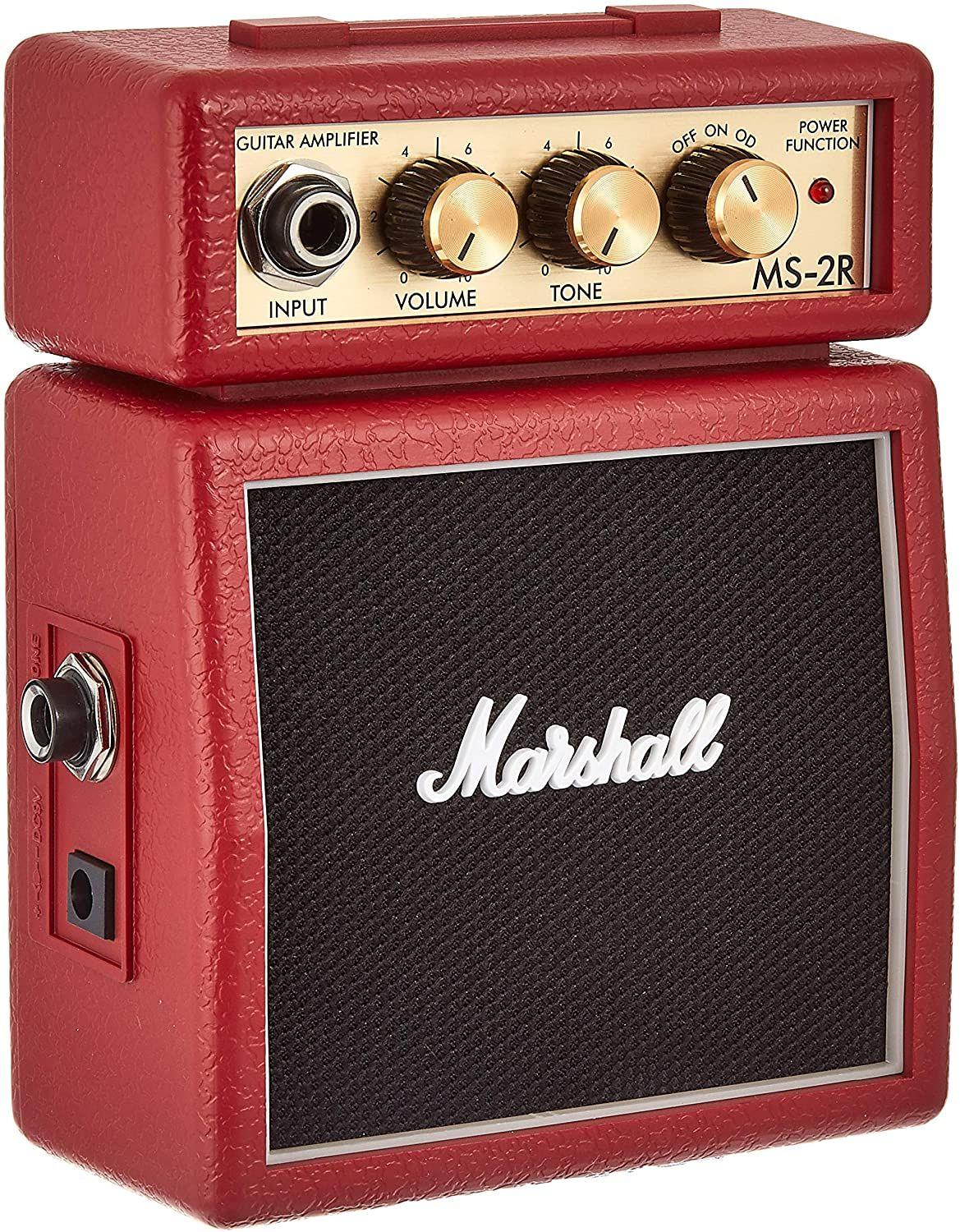 Marshall Amplificador Guitarra Eléctrica MS2 Rojo-0