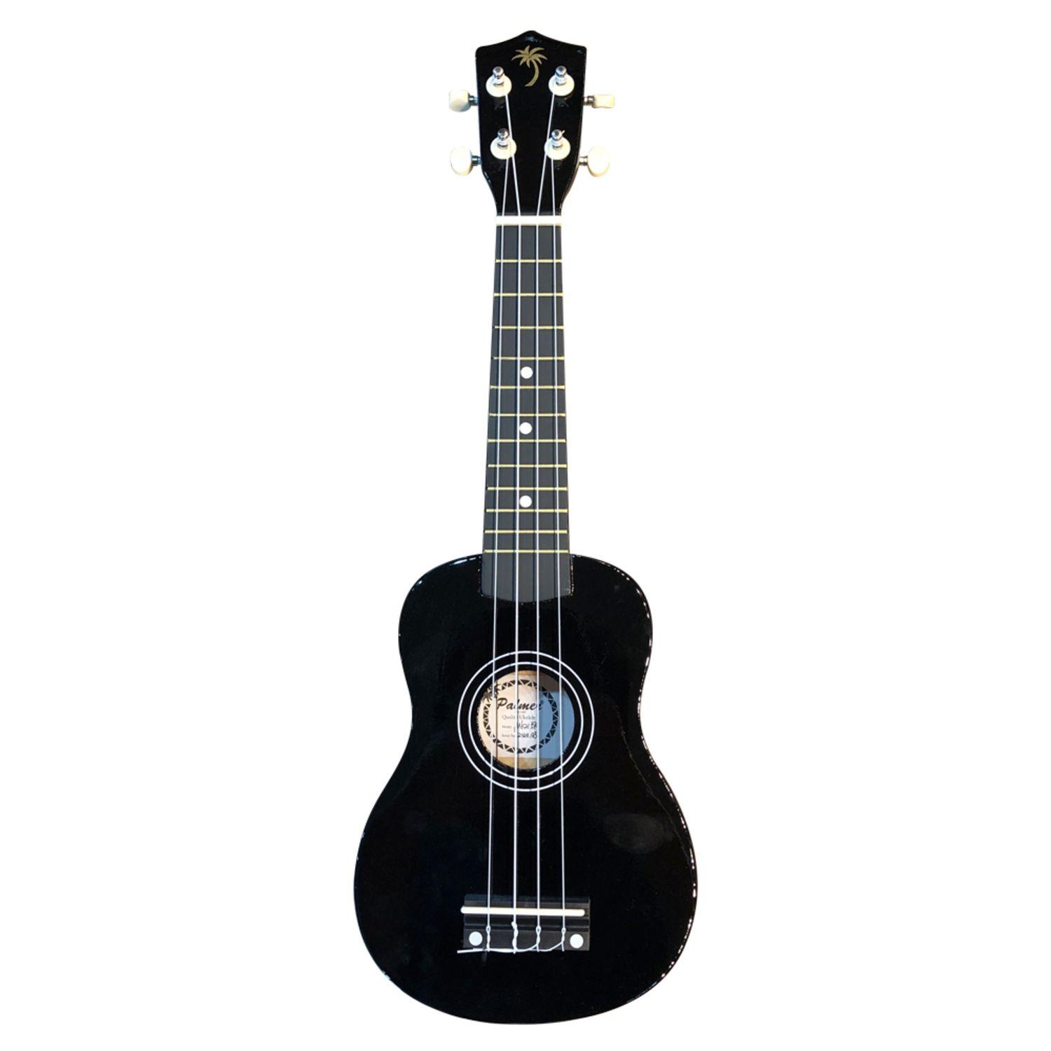 Palmer Ukelele Soprano Negro C/funda-2