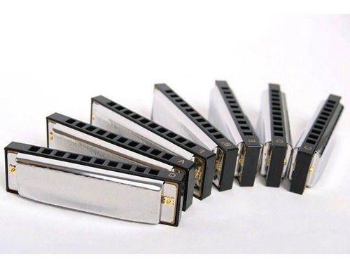 Hohner Set 7 Armónicas Con Case Blues Band Sol, La, Si -0