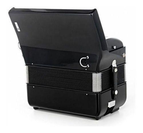 Hohner Acordeón Bravo II 48 Bajos Y 2 Registros Negro-1