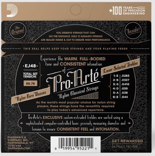 Daddario Cuerdas Guitarra Acústica Pro Arté Nylon-2