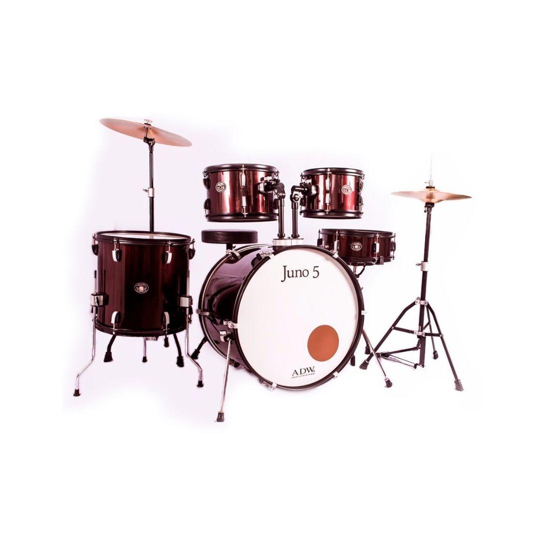 ADW Bateria Juno 5 Drum Set Wine Red-0