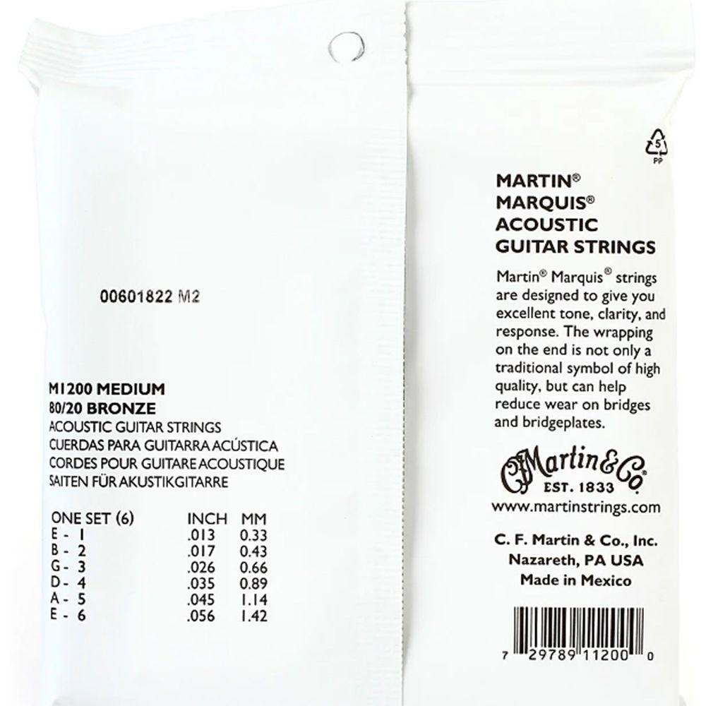 Martin Cuerdas Guitarra Acústica Marquis Bronce-2