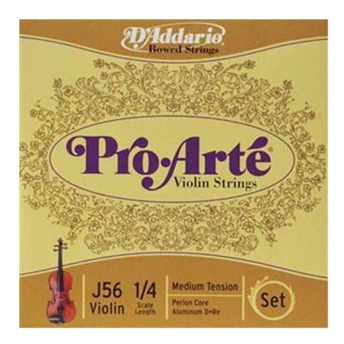 Daddario Cuerdas Violín 1/4 Nylon Proarte para Medium-0