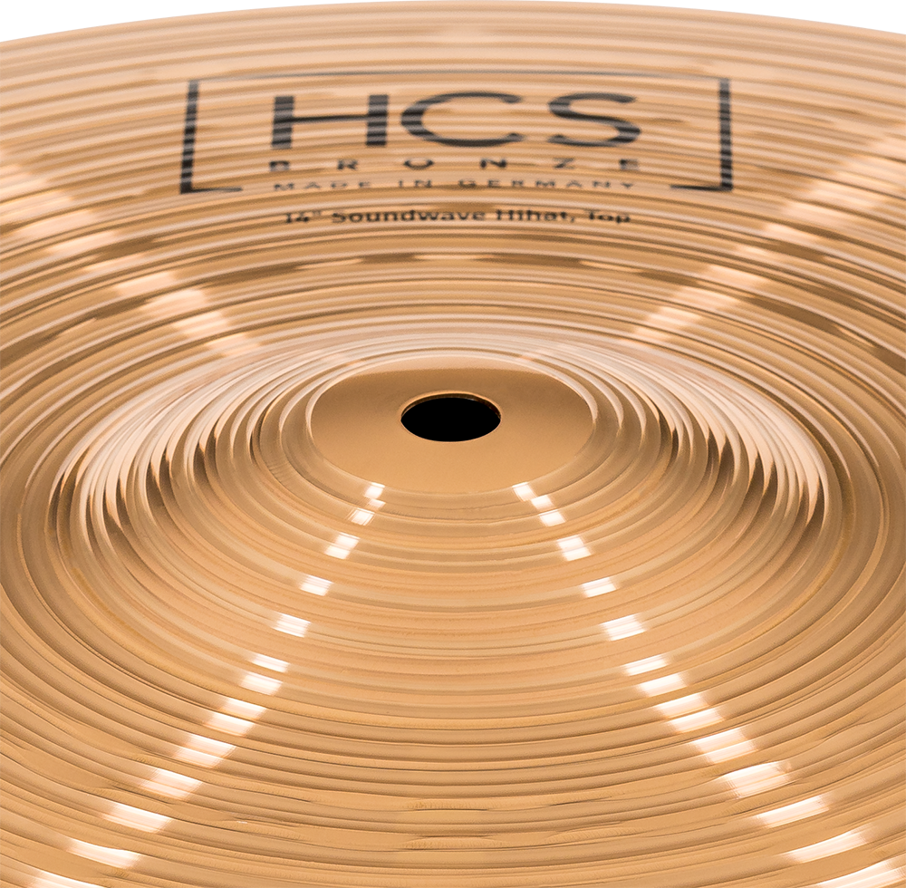 Meinl Platillo HCS Bronze Soundwave Hi-Hats 14"-3