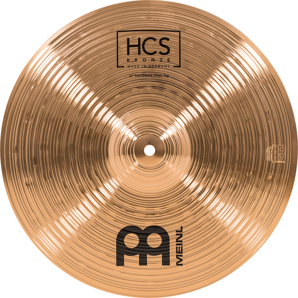 Meinl Platillo HCS Bronze Soundwave Hi-Hats 14"-4