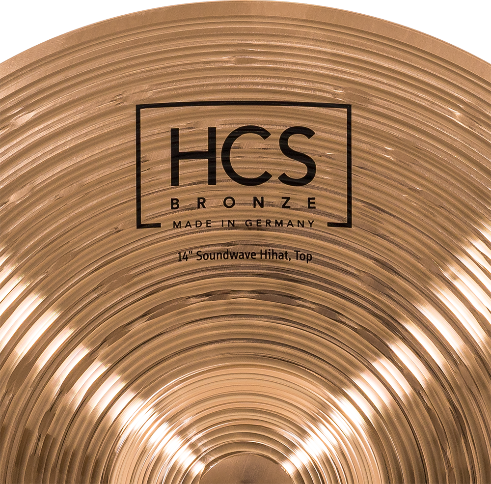 Meinl Platillo HCS Bronze Soundwave Hi-Hats 14"-6