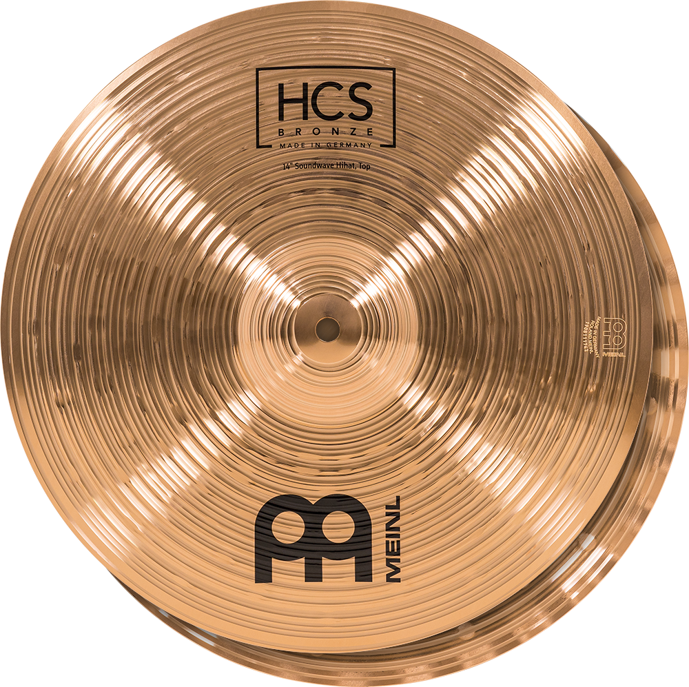 Meinl Platillo HCS Bronze Soundwave Hi-Hats 14"-8
