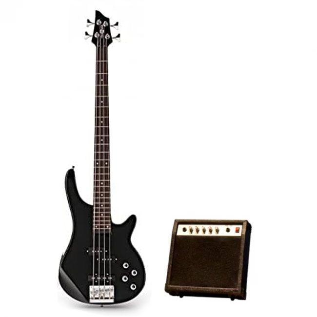 Maxtone Pack Bajo Eléctrico/Amplificador Negro-4