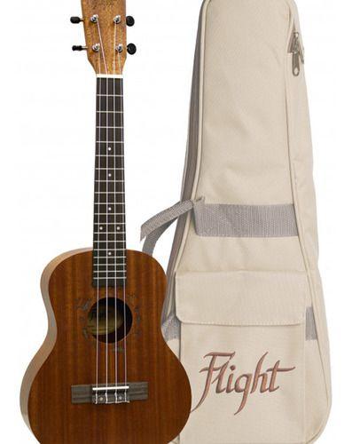 Flight Ukelele Tenor Natural Con Funda-0