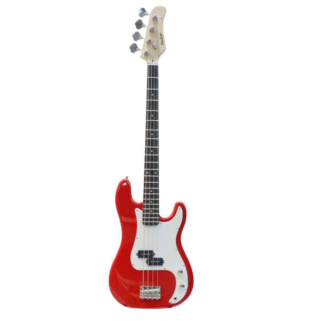 Maxtone Pack Bajo Eléctrico/Amplificador Rojo-0